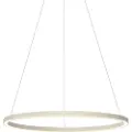 QAZQA Design pendellampe beige 80 cm inkl. LED 3-trinns dimbar - Girello