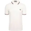 Fred perry for man. M3600 Polo shirt with white piping (S), Casual, Cotton, Short sleeve