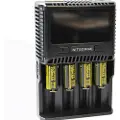Nitecore SC4, Lithium jern fosfat (LiFePO4), Lithium-Ion (Li-Ion), AA, AAA, AAAA, C, D