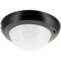 B.E.G. Korridor linse PD4N type A, Afdækningsring sort Tilbehør, RAL9005.