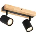 QAZQA Smart takspotlight svart med tre 2-lys justerbar inkl. Wifi GU10 50mm - Jeana