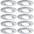 Paulmann 999,25, Indbygget lysplade, 10 pære(r ), LED, 4000 K, 465 lm, Krom