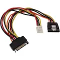 InLine 29691, 0,15 m, SATA 15-pin, SATA 15-pin, Hankjønn, Hunkjønn, Flerfarget