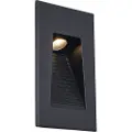 QAZQA Moderne innfelt vegglampe svart 7 cm inkl. LED IP65 - Trem
