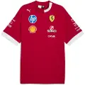 Puma Scuderia Ferrari 2025 Drivers Tee Men, Clothing, Dark Cherry, XL