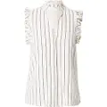 Selected Viva Ruffle Ermeløs Bluse
