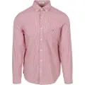 Gant for man. 3000140 Poplin shirt Regular Fit Banker Stripe red (XXL), Casual, Cotton, Long sleeve