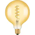 Osram Vintage 1906 - LED-filamentlyspære - form: globus - klar finish - E27 - 4 W (ekvivalent 28 W) - klasse G - komfort varmt hvitt lys - 2000 K - gull