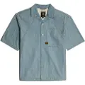 G-Star for man. D26252-D953-H167 Track Relaxed Shirt blue (S), Casual, Short sleeve, Organic Cotton, Sustainable