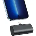 Usorteret Veger Powerbank VEGER powerbank 5000 mAh med innebygd Lightning PD QC3.0-kontakt 3A 20W PlugOn (W0556P) svart