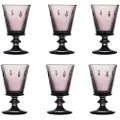 La Rochère La RochéreVinglass Aubergine Abeille 6 glass La RochereLillaGlassFra Homeroom