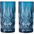 Nachtmann NachtmannLongdrink Noblesse Vintage Blue 39,5cl 2-pakningBlåDrinkglass & shotglassFra Homeroom