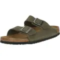 Birkenstock for woman. 1025047 Leather Sandals Arizona Leve green (38), Flat, None, Casual