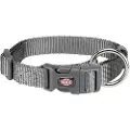 Trixie Premium halsbånd, S–M: 30–45 cm/15 mm, graphite
