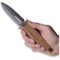 ANV Knives Z400 BB - Sleipner DLC - G10 foldekniv, coyote