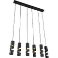TRIO Moderne hanglamp zwart 6-lichts - Stream