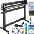 Vevor vinylskjæremaskin, 53" vinylplotter, LCD-skjermplotter, tre justerbare ruller, skiltplotter, vinylskjærer med SignCut og SignMaster-programvare for design og kutting