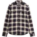 Superdry Merchant Linen Check Skjorte Med Lange Ermer