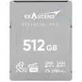 EXASCEND Cfexpress 4.0 Type B Essential Pro 512gb Minnekort