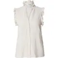 Selected Viva Sun Ruffle Ermeløs Bluse