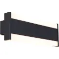 QAZQA Moderne vegglampe svart 30 cm inkl. LED CCT IP54 - Vanya