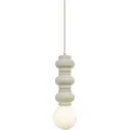 QAZQA Retro-taklampe beige med matt glass - Fedde