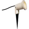 QAZQA Spydspotlight beige GU10 50 mm justerbar IP65 inkl. kabel og støpsel - Basic