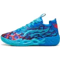 Puma MB.04 Lo Alien Skins Basketball Shoes Unisex, Shoes, Ultra Blue/Luminous Pink/Green Glare, 42.5