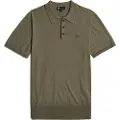 G-Star for man. D25960-D997-273 Knitted polo green (S), Casual, Cotton, Short sleeve