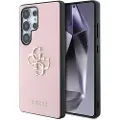 GUESS Etui til Samsung Galaxy S25 Ultra med 4G-logo og kornet finish - Rosa