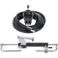 Vevor hydraulisk påhengsmotorstyringssett, 90 hk, hydraulisk styringssystem for båter, med toveis låsesylinder for rorpumpe og 731,5 cm hydraulisk styreslange, for båter med én motor og én stasjon