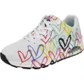 SKECHERS for woman. 155507 Sneakers Uno multicolor, white (36), 3 to 5 cm, Laces