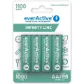 EverActive Infinity Line EVHRL6-1100 Oppladbare AA-batterier 1100mAh - 4 stk.
