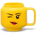 LEGO Girl (Eye) Keramisk krus lite hode