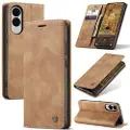 CASEME Samsung Galaxy S25 Edge 013 Series Lommebok-deksel - Brun