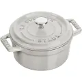 Staub Jern Mini Cocotte Liten Rund Støpejernsgryte Trøffel 250ml