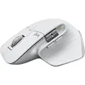 Logitech MX Master 3S Performance Wireless Mouse - Pale Grey - Ergonomisk mus - Laser - 7 - Hvit