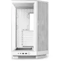 NZXT H series H6 Flow RGB - Mid tower - ATX - sidepanel med vindu (herdet glass) - ingen strømforsyning - matt hvit - USB/lyd