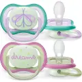 Philips AVENT ultra air SCF376/19 smokk, Klassisk stil, Ortodontisk, Silikon, Gutt/Jente, Tåler oppvaskmaskin