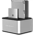 Qoltec - HDD / SSD-dokkestasjon - brønner: 2 - 2,5 / 3,5 delt - SATA 6Gb/s - USB 3.0 - sølv