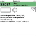 Lemvigh-Muller Gevindmuffe 6-kantet el galvaniseret M 10 x 30 Nøglevidde 17 - (100 stk.)