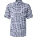 Fynch&Hatton Linen Classic Checks Kortarmet Skjorte