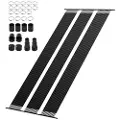 Vevor solcelledrevet bassengvarmer, 4 x 24 fot HDPE-bassengvarmesystem – slitesterkt og værbestandig, med komplett tilbehør, universelt solcellepanel for basseng – hever vanntemperaturen, for overjord