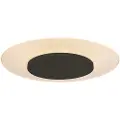 Steinhauer Moderne plafondlamp wit met zwart 42cm incl. LED - Lido