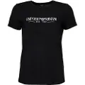 Emporio Armani for woman. EW000408_AF10881 Crew short sleeve t-shirt black (S), Homewear, Cotton