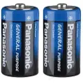 Panasonic R20/D sink-karbonbatterier - 2 stk. - Bulk