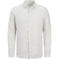 Jack & Jones Parker Linen Stripe Skjorte Med Lange Ermer