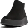 FitFlop F-mode Suede Flatform Zip Ankle Støvler