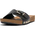 FitFlop Iqushion Adjustable Buckle Leather Badesandal