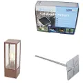 QAZQA Industriell stående utelampe rustbrun 40 cm IP44 - Charlois